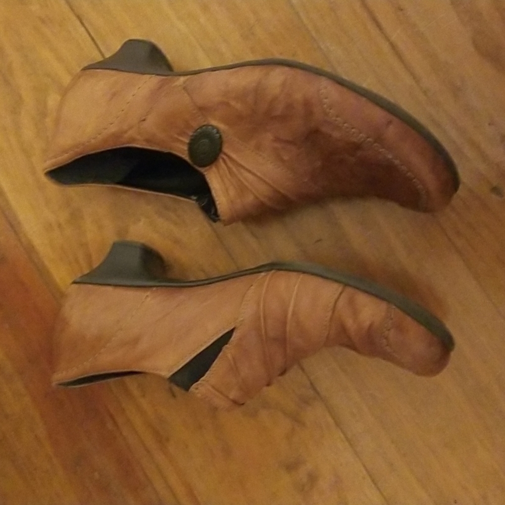 Rieker tan leather shoes - Picture 3 of 8